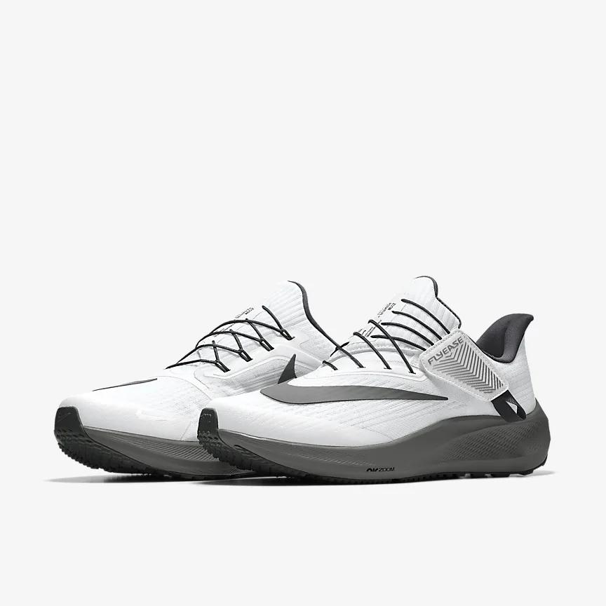 Giày Nike Pegasus Flyease By You Nữ Trắng Đen